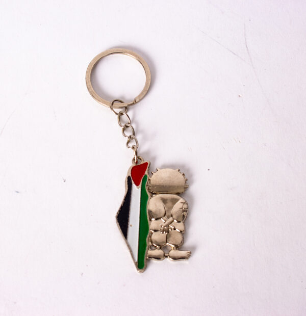 Sad Boy Palestine Key Chain with Flag