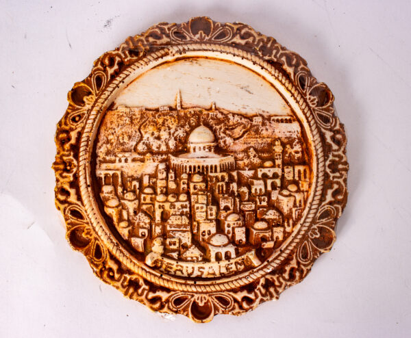 Stone Carved Jerusalem Plate