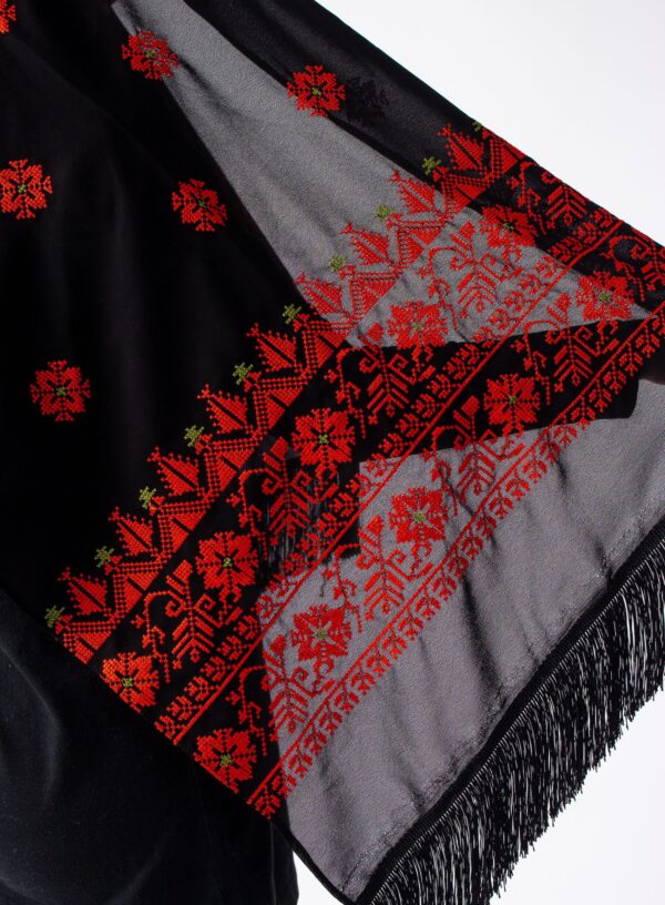 Hand-stitched Embroidered Scarf - Image 2