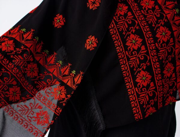 Hand-stitched Embroidered Scarf - Image 3