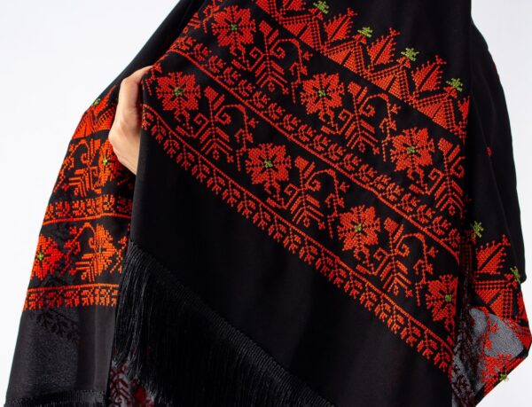 Hand-stitched Embroidered Scarf