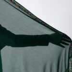Hand-stitched Elegant Green Palestine Scarf - Image 3
