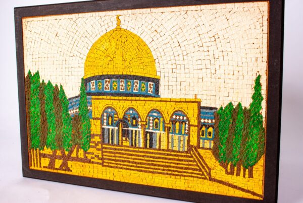 Small Authentic Palestinian Mosaic of Masjid - Image 2
