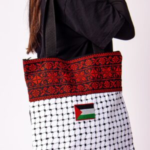 Hand-crafted Palestine Flag Tote Bag