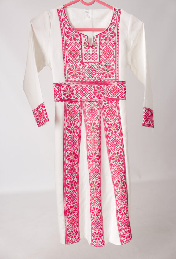 Childrens Traditional Palestinian Red Tatreez Children's Thobe