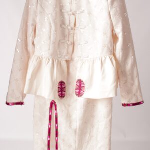 Palestinian Childrens Tunic with Embroidered Chest and Cuffs