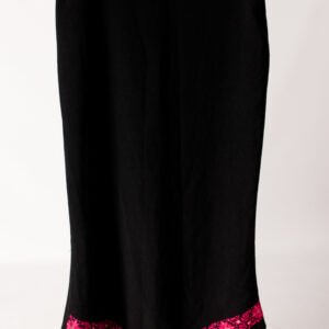 Long Skirt With Red Tatreez Boarder