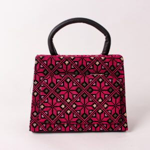 Red Floral Tatreez Handbag