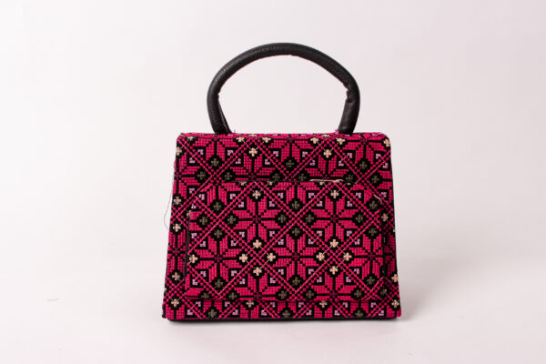 Red Floral Tatreez Handbag