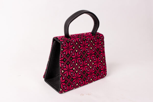 Red Floral Tatreez Handbag - Image 3